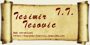 Tešimir Tešović vizit kartica